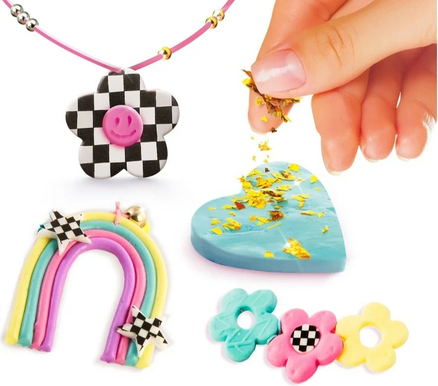 Kreativni set za delavnico nakita Epee Project Glam EP60467, modelirna glina z orodjem in 20+ elementi, 6+, večbarven