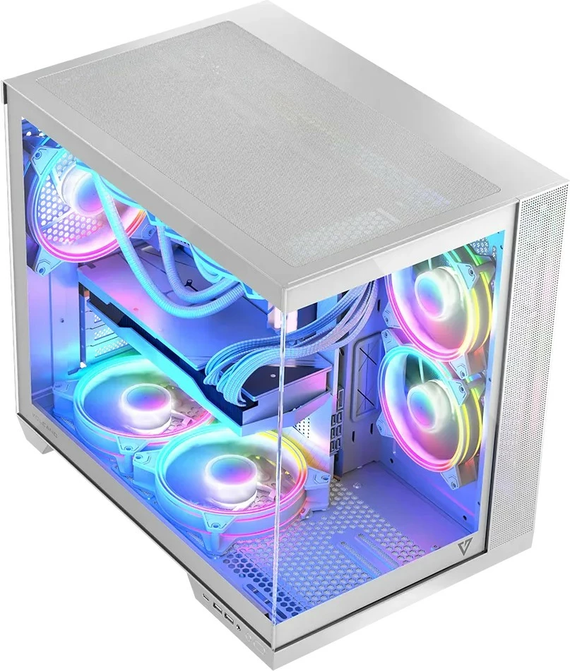 Računalniško ohišje MODECOM Volcano Panorama APEX ARGB 7F Midi, belo