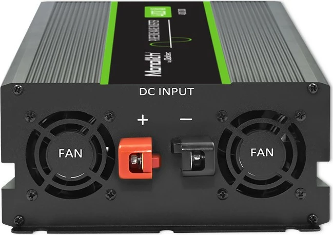 Pretvornik napetosti 2000W/4000W, 24V v 230V, grafit Qoltec Monolith 51939