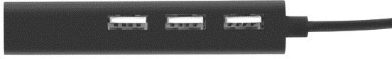 Razdelilec USB 2.0 480 Mbit/s, črn - Natec Dragonfly