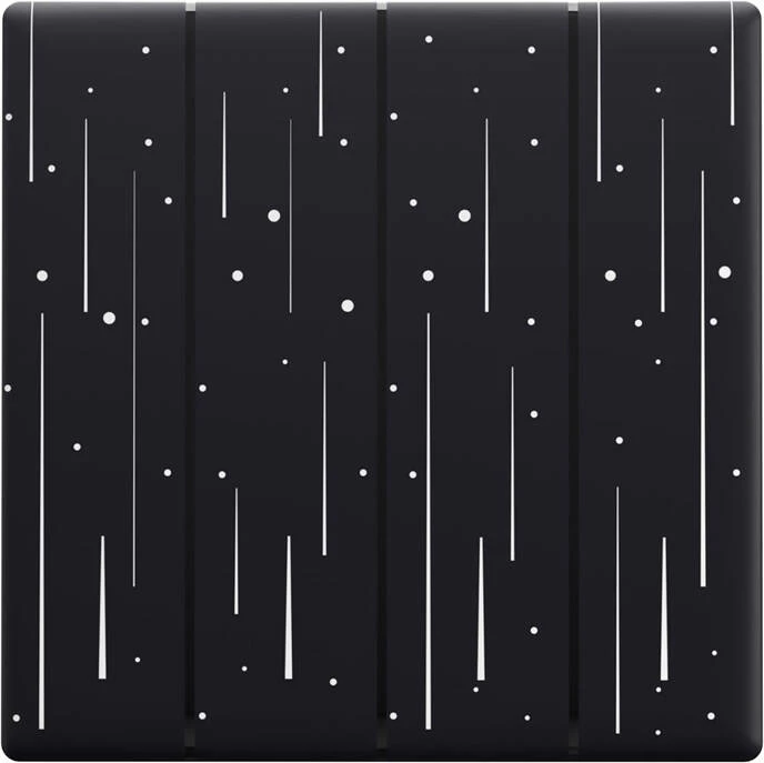 Dekorativni pokrov za pametno dotik stikalo Sonoff T5-4C-86-star, črn