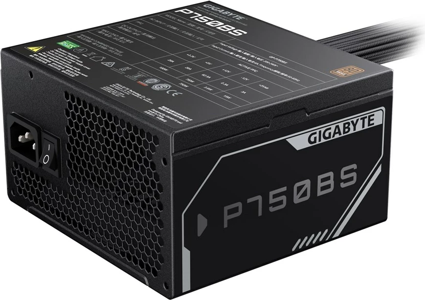 Napajalnik 80 PLUS Bronze, 750 W, črn Gigabyte P750BS