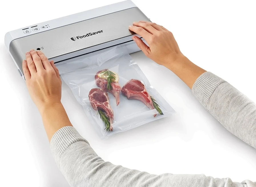 Vakumski zapiralnik FoodSaver VS0100X, srebrn, bel