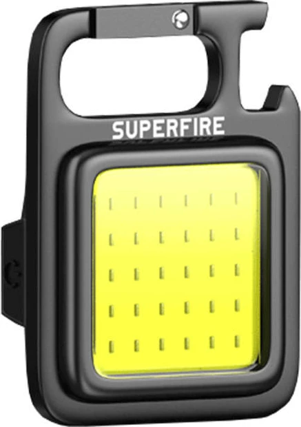 Ročna svetilka Superfire MX16, 600 lm, 500 mAh, USB-C, črna