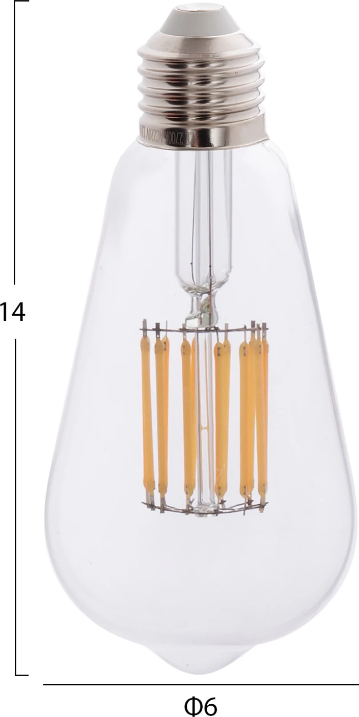 Žarnica LED filament FH4189.01 12W E27 3000K prozorna