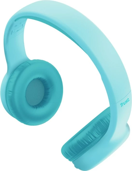 Slušalke brezžične ali z žico, Trust Nouna, Bluetooth, USB Type-C, modre