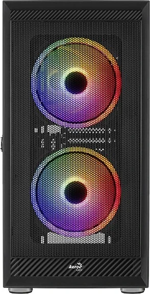 Namizna ohišje PGS Graphite-G-BK-v2 FRGB, Aerocool, črno