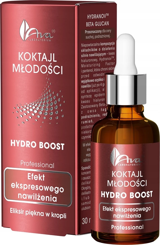Hidratantni serum za obraz Youth Cocktail Hydro Boost Hydrating, Ava Laboratorium, 30 ml
