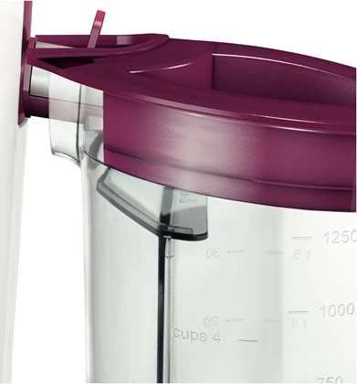 Shtrydhëse frutash Bosch MES25C0, 700 W, vijolična/bela/prozorna