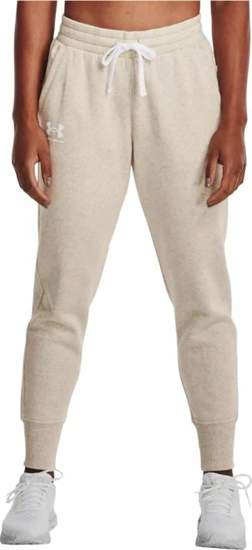 Športne hlače za ženske Under Armour, kremne barve