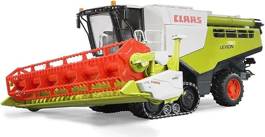 Igrača kombajn Claas Lexion 780 BRUDER, 1:16, za fante, zelena/rdeča/bela/črna