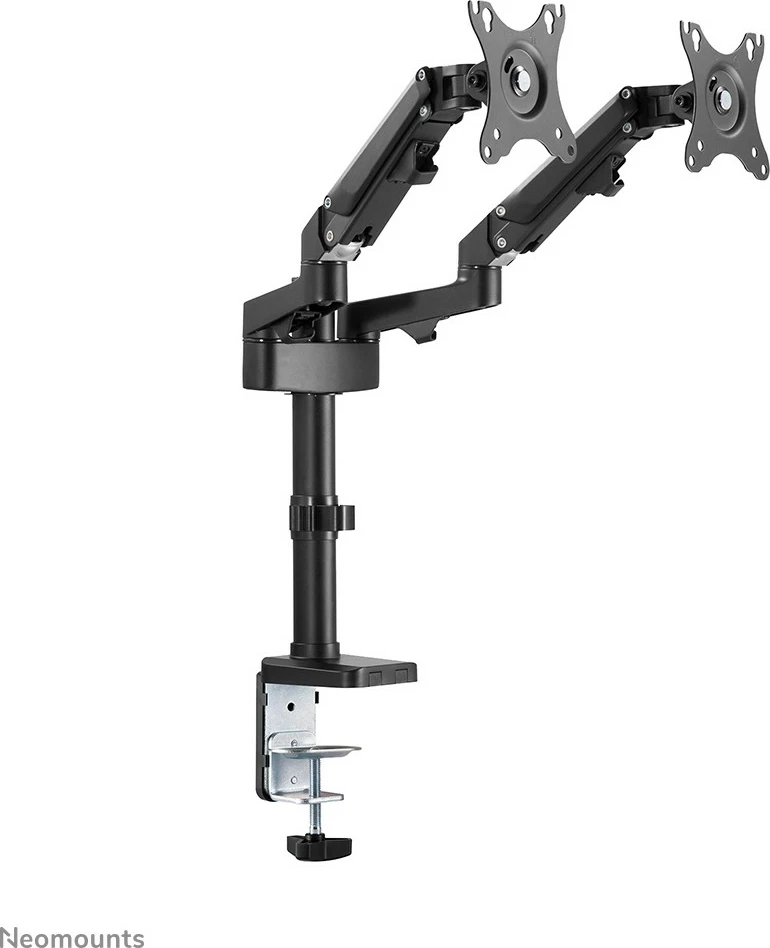 Dvojni nosilec za monitor za mizo, Neomounts DS70-750BL2, Clamp/Grommet, 7 kg, 43,2 cm (17"), 68,6 cm (27"), 100 x 100 mm, črn