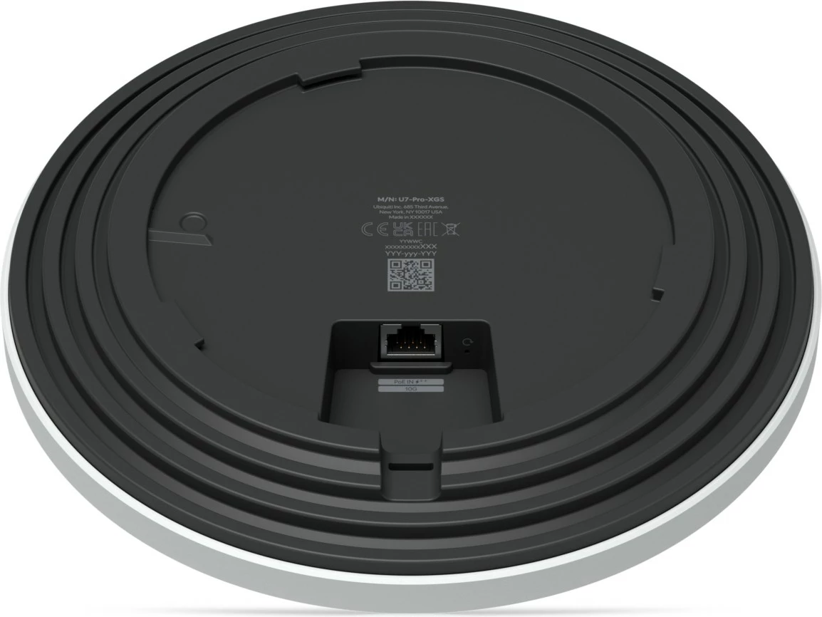 Dostopna točka WiFi 7 Ubiquiti U7 Pro XGS, 8-stream, 10 GbE, bela