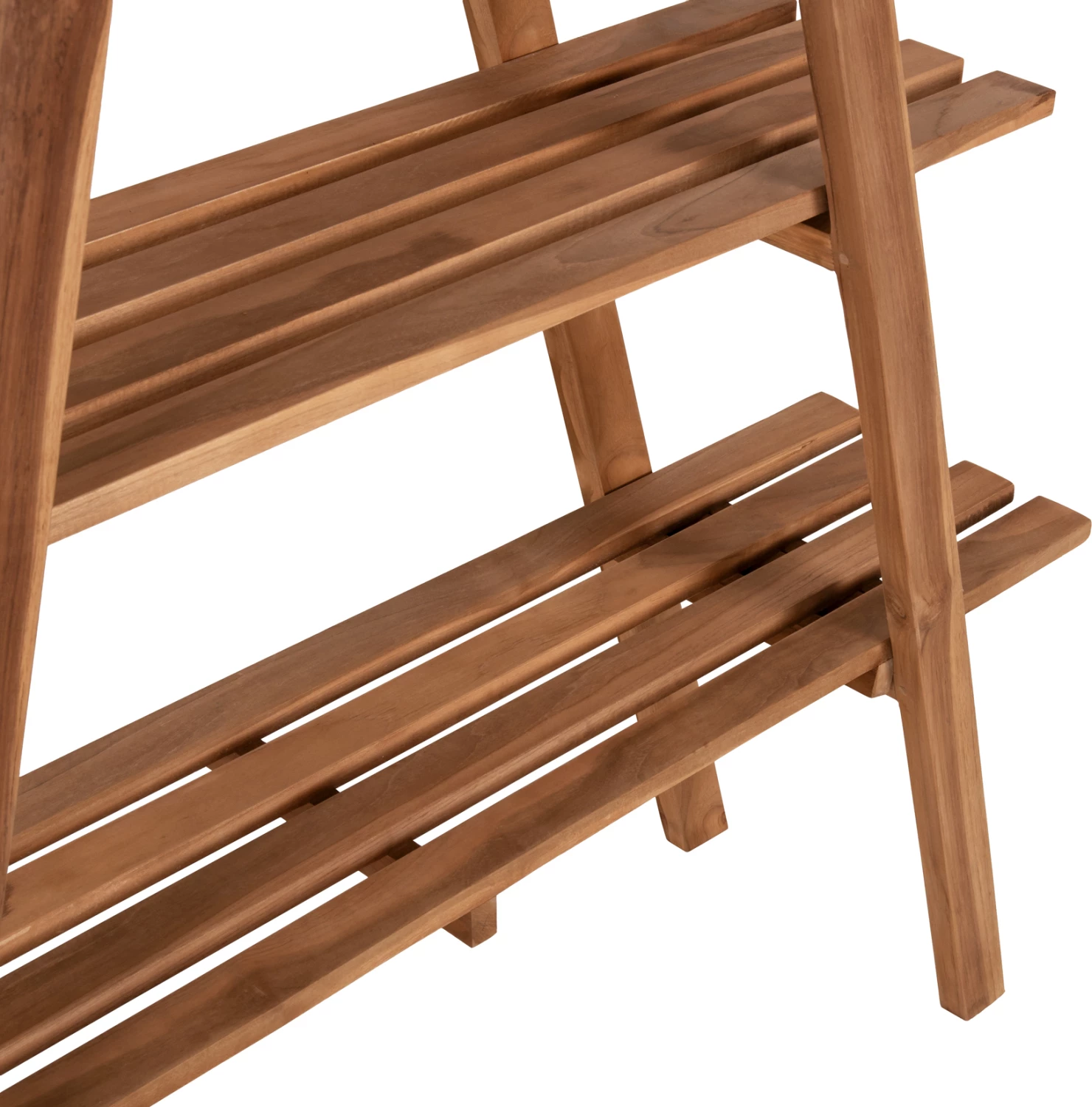 Knjižna omara STAM FH7895 iz tikovine v naravni barvi 120x33x180H cm