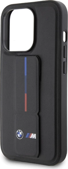 Ovitek Grip Hot Stamp BMW za iPhone 15 Pro, črn