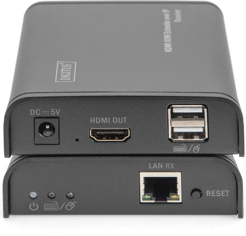 HDMI KVM IP razširje, Digitus DS-55202, aluminij