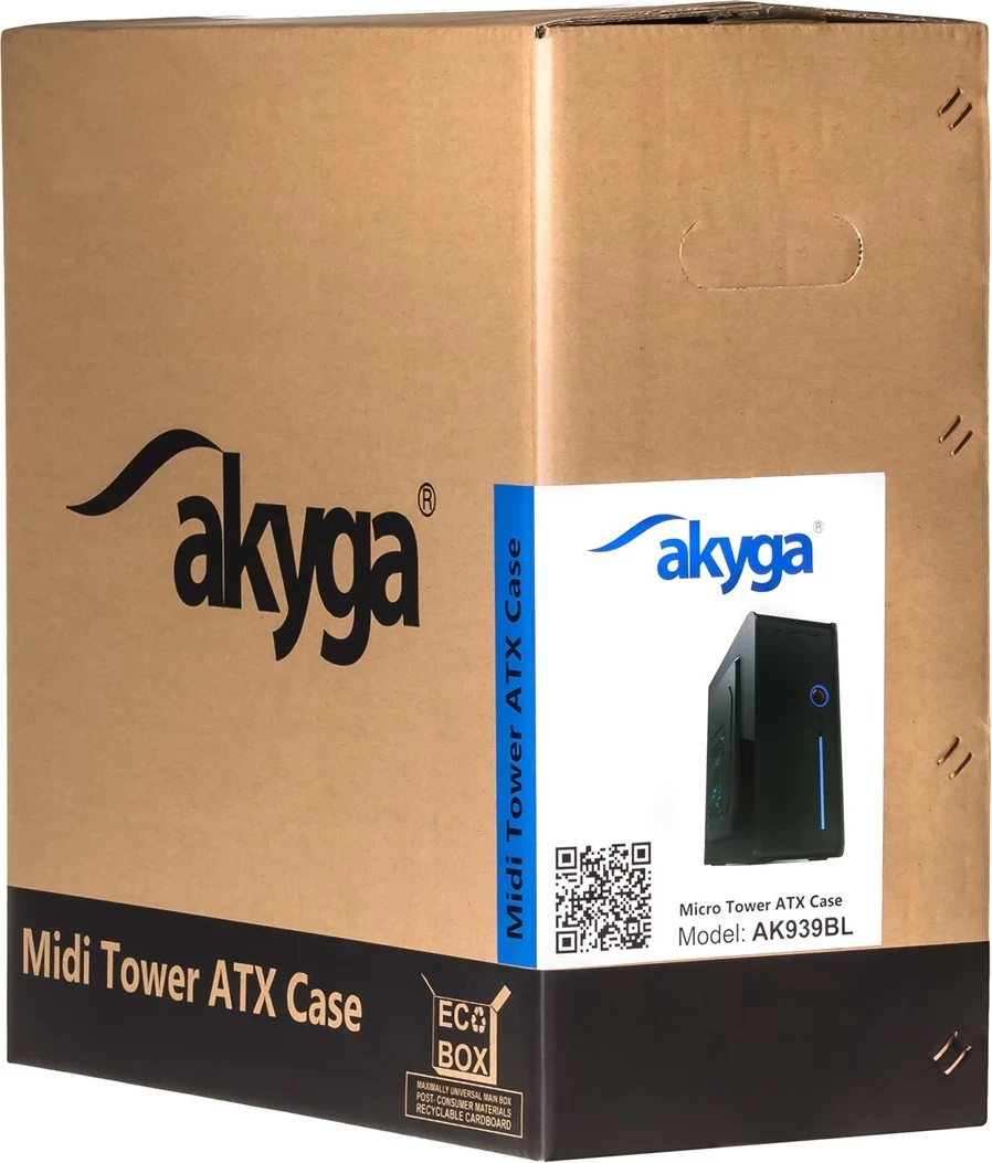 Kompjutersko ohišje Akyga AK939BL, Midi