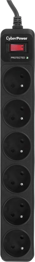 Zaščita pred prenapetostjo CyberPower, 200 - 250 V, 1,8 m, črn