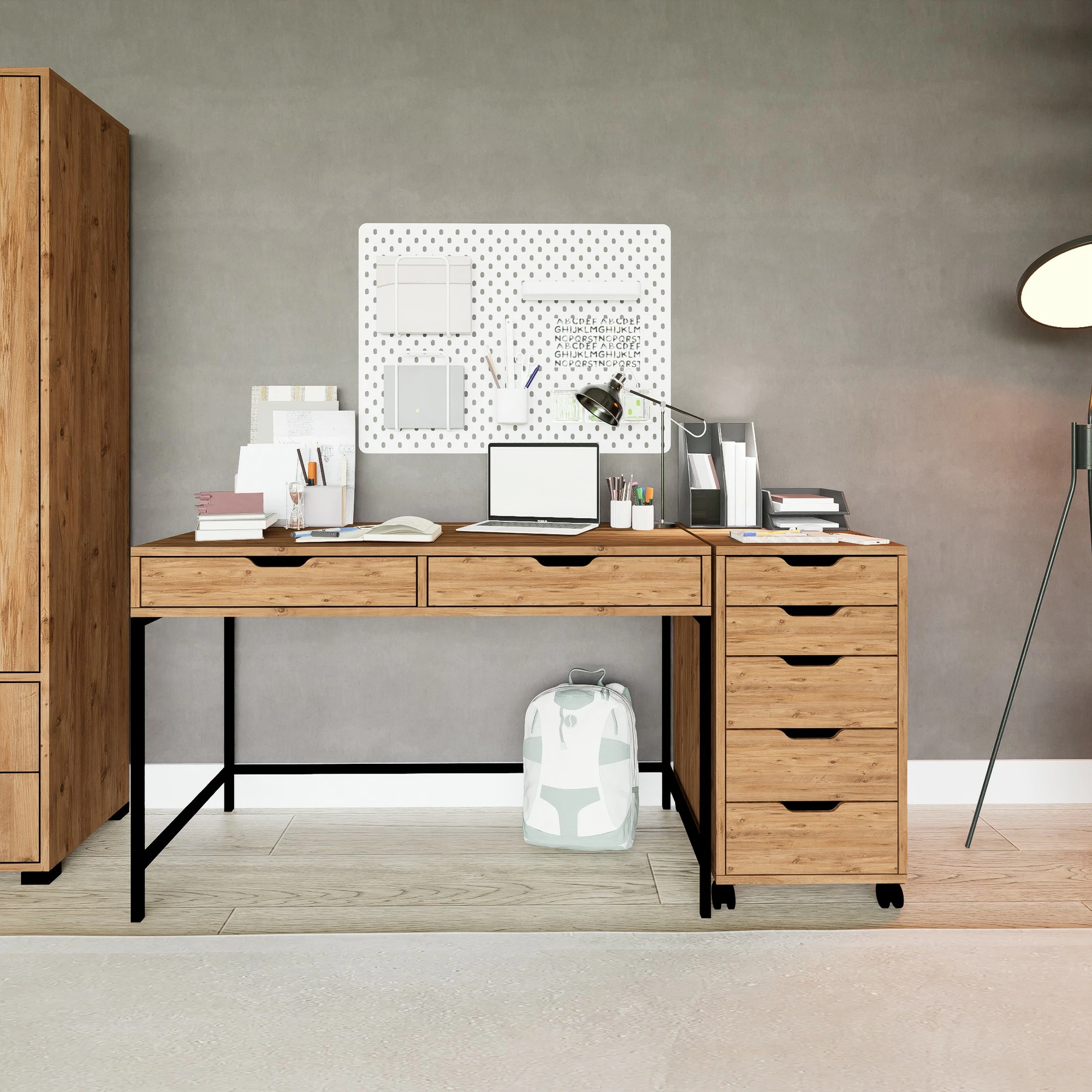 Delovna miza za študij, barva Atlantic Pine, Skye Decor Atlas 1600-59