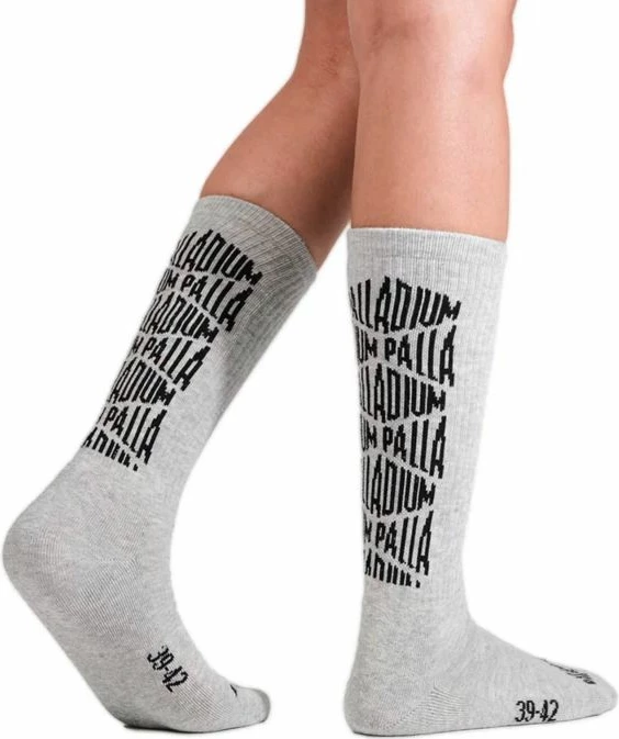 Dolge nogavice, Palladium JACQUARD MID SOCKS 2 SX7385-034, sive — za moške in ženske