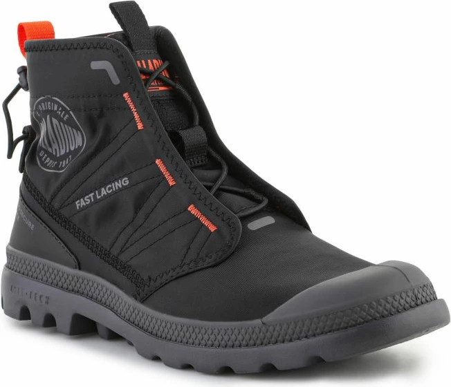 Visoke čevlje Palladium Pampa Travel Lite za oba spola, črni