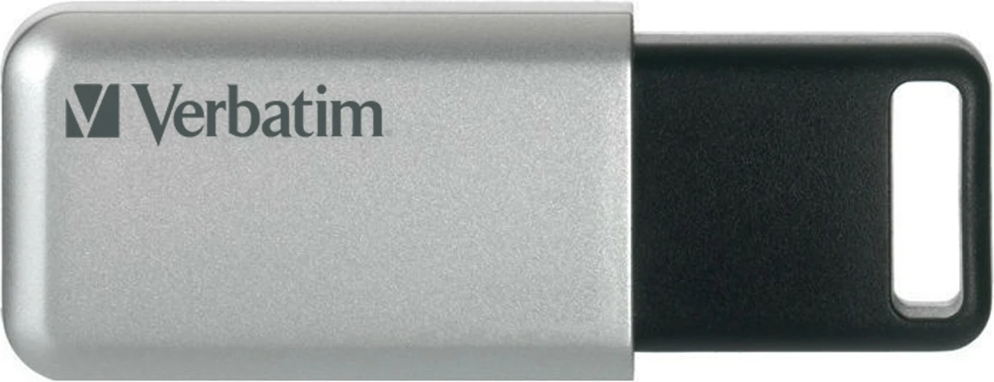 Varnostni USB 16 GB, Verbatim Secure Pro, USB 3.2 Gen 1, srebrn
