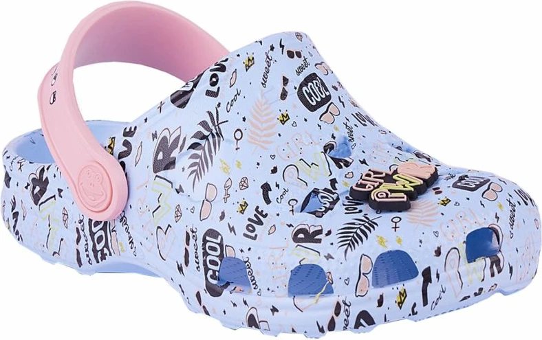 Sandali za deklice Coqui, modra in rožnata