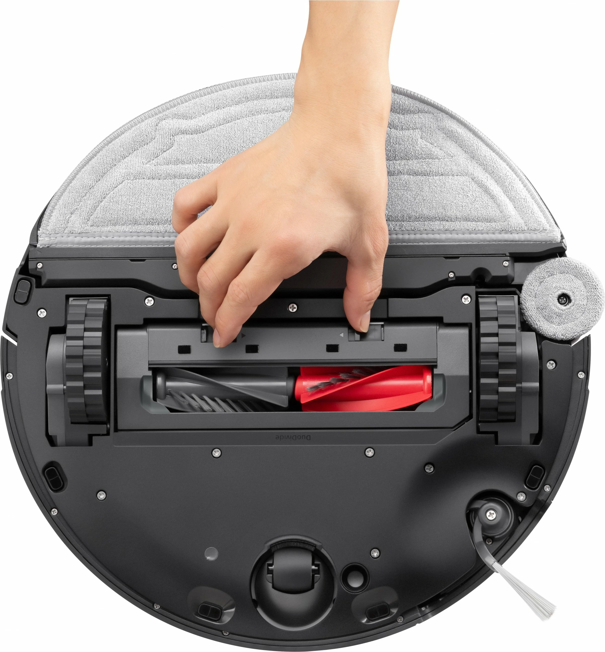 Robot sesalnik s funkcijo mokrega čiščenja Roborock Saros 10 R&D system, 6400 mAh, LiDAR, črn