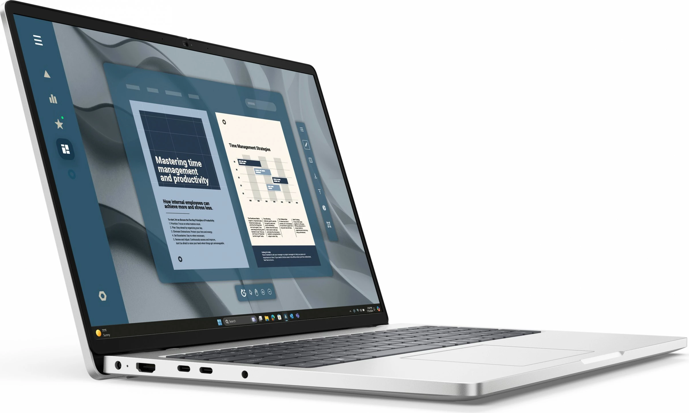 Prenosnik Pro 16 PC16255, DELL, AMD Ryzen AI 5 PRO 340, 16 GB RAM, 512 GB SSD, 16" siva