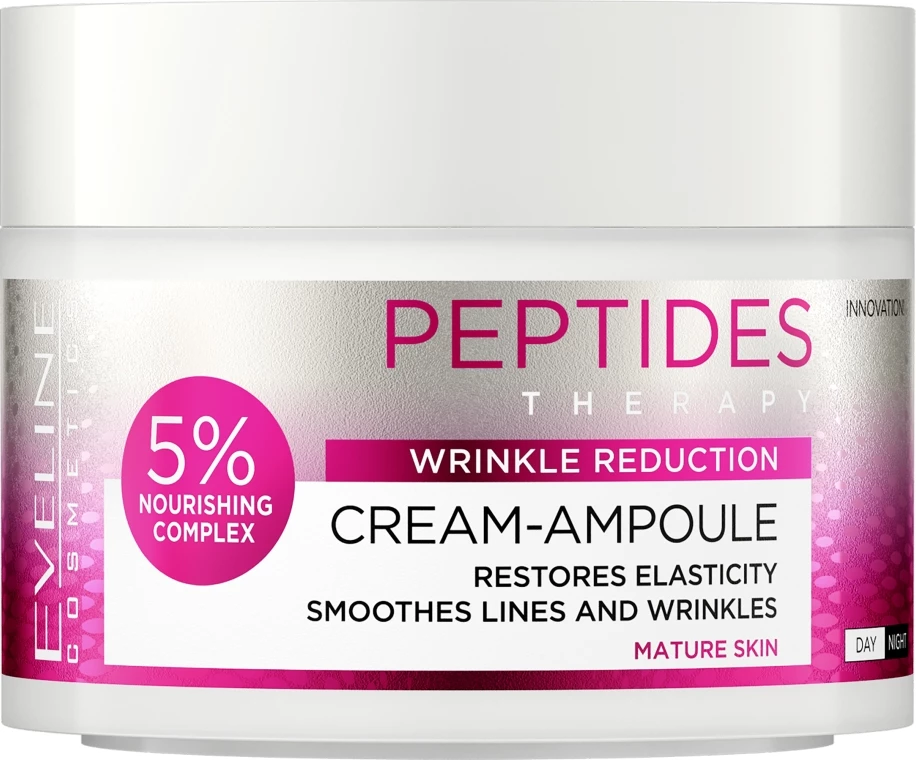 Krema za obraz za ženske Peptides Therapy Cream Ampoule Eveline Cosmetics, 50 ml
