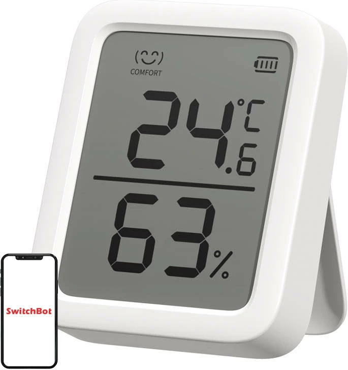 Termometer in higrometer SwitchBot Meter Plus, Bluetooth, bel