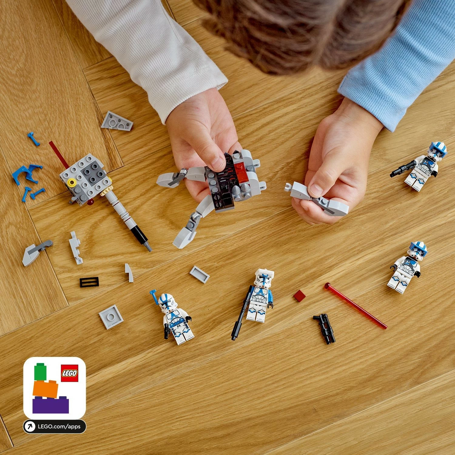 Set za gradnjo 501st Clone Troopers LEGO Star Wars, 119 kosov, večbarven