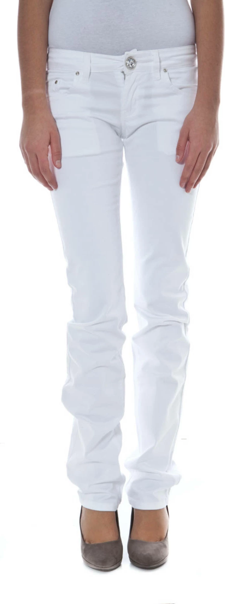 Ženske hlače PHARD, bele