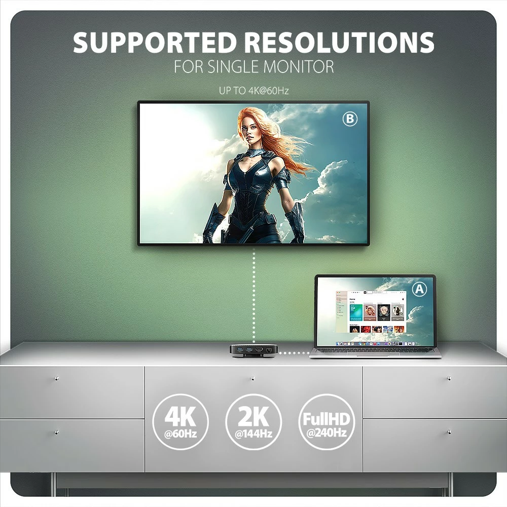 Multiportni USB-C hub, AXAGON HMC-UFO, 9-v-1, 10Gbps, 2x USB-A, HDMI 4K/60Hz, M.2 NVMe/SATA, avdio, PD 100W, SD/microSD, Gigabit Ethernet (RJ-45), 65 cm USB-C kabel, črn/srebrn