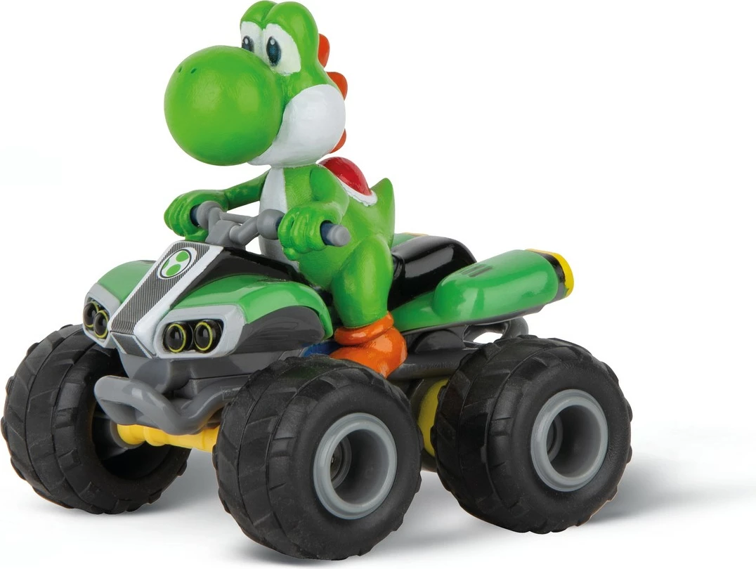 Električni mini quad z motivom Yoshi iz Mario Kart, Carrera RC 1:40, črno/zelena