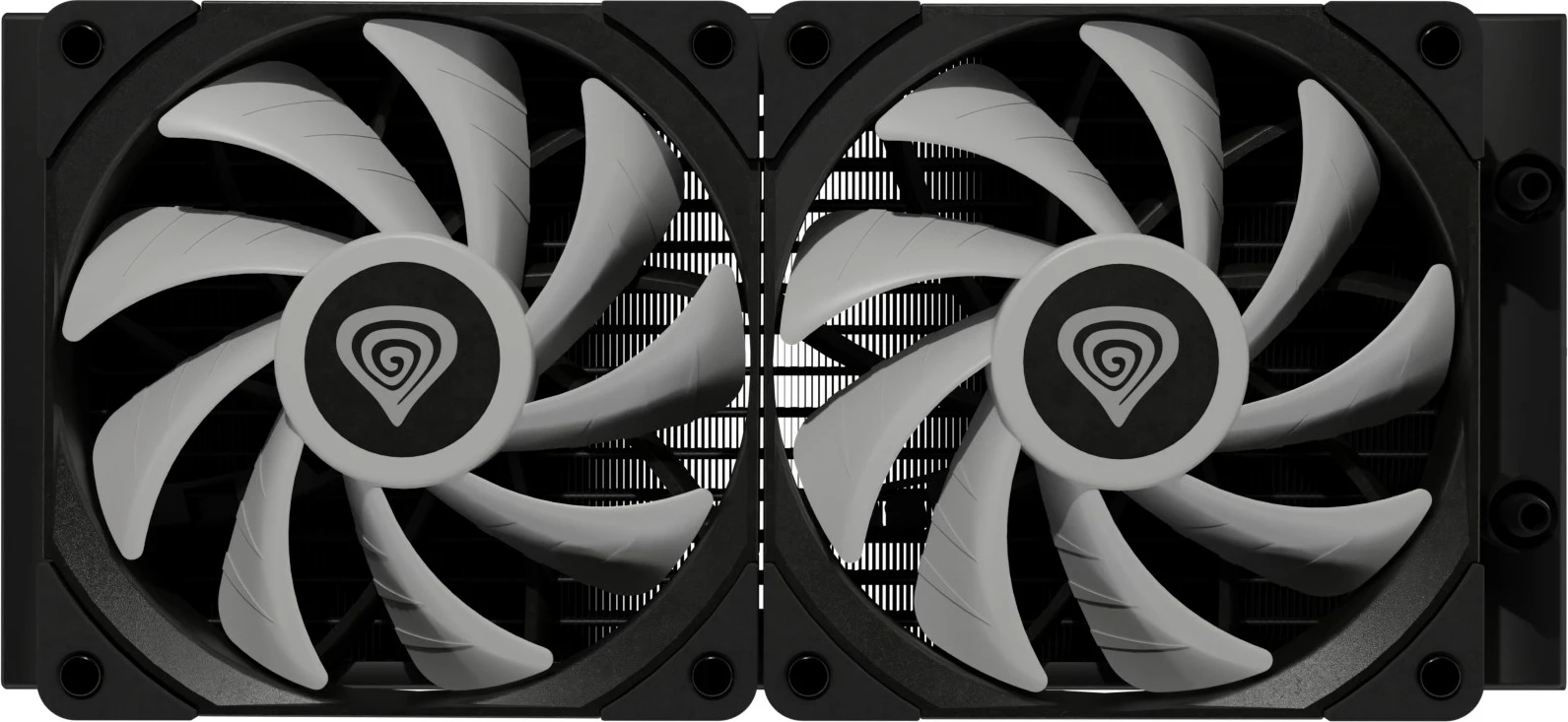 Vodna hladilna enota vse-v-enem za procesor GENESIS NLG-2319, 2 ventilatorja, RGB, črna