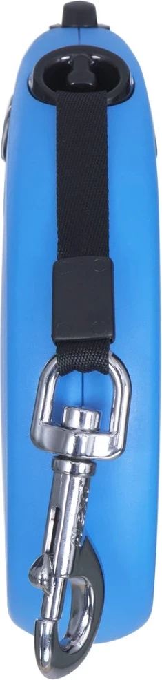 Litar kontrolni za pse Flexi, 8 m, moder