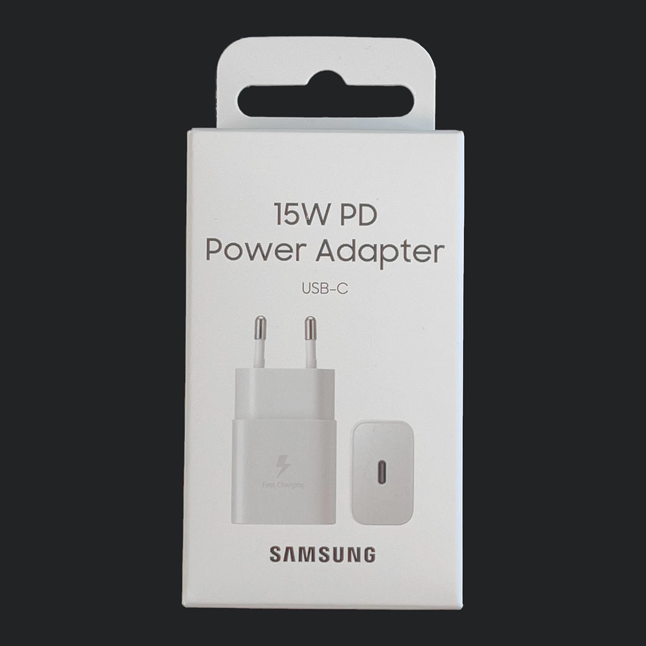 Stenski polnilec 15W USB-C, Samsung EP-T1510NWEGEU, bel