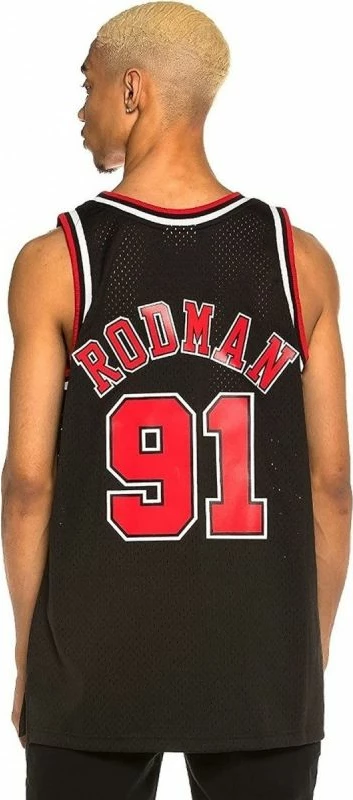 Športna majica Chicago Bulls Mitchell & Ness, moška, črna