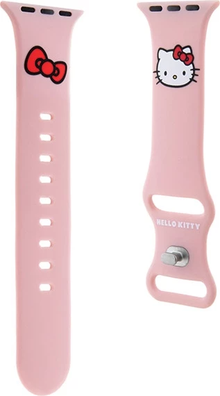 Silikonski pašček Hello Kitty za Apple Watch, 38/40/41 mm, roza
