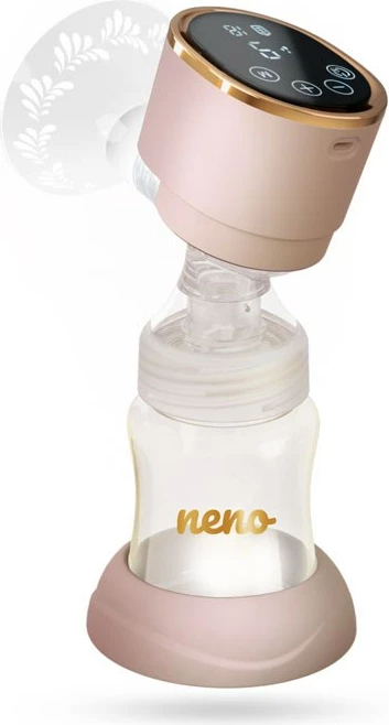 Električna prsna črpalka, 150 ml, brezžična, 3-stopenjska, roza Neno Perfetto