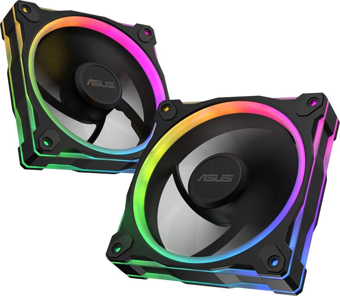 Ventilatorji za ohišje računalnika ASUS Prime MR120 ARGB, 12 cm, 3 kos, črn