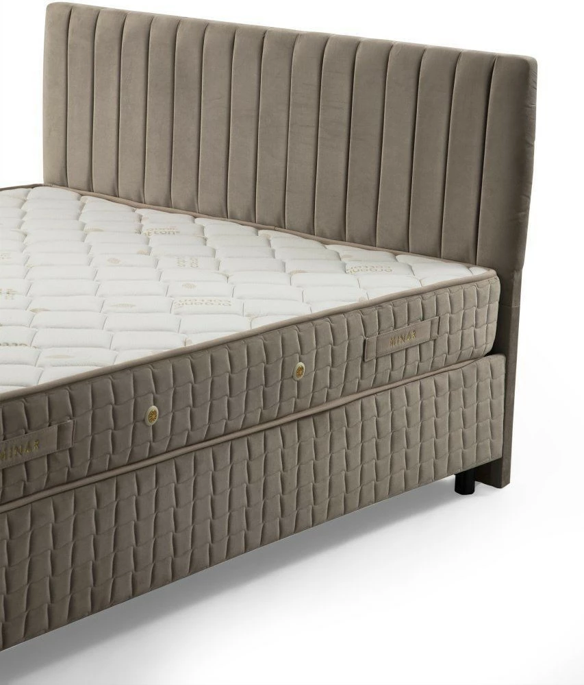 Set vzmetnice, podnožja in posteljnega okvirja, rjava, 120x200, Skye Decor