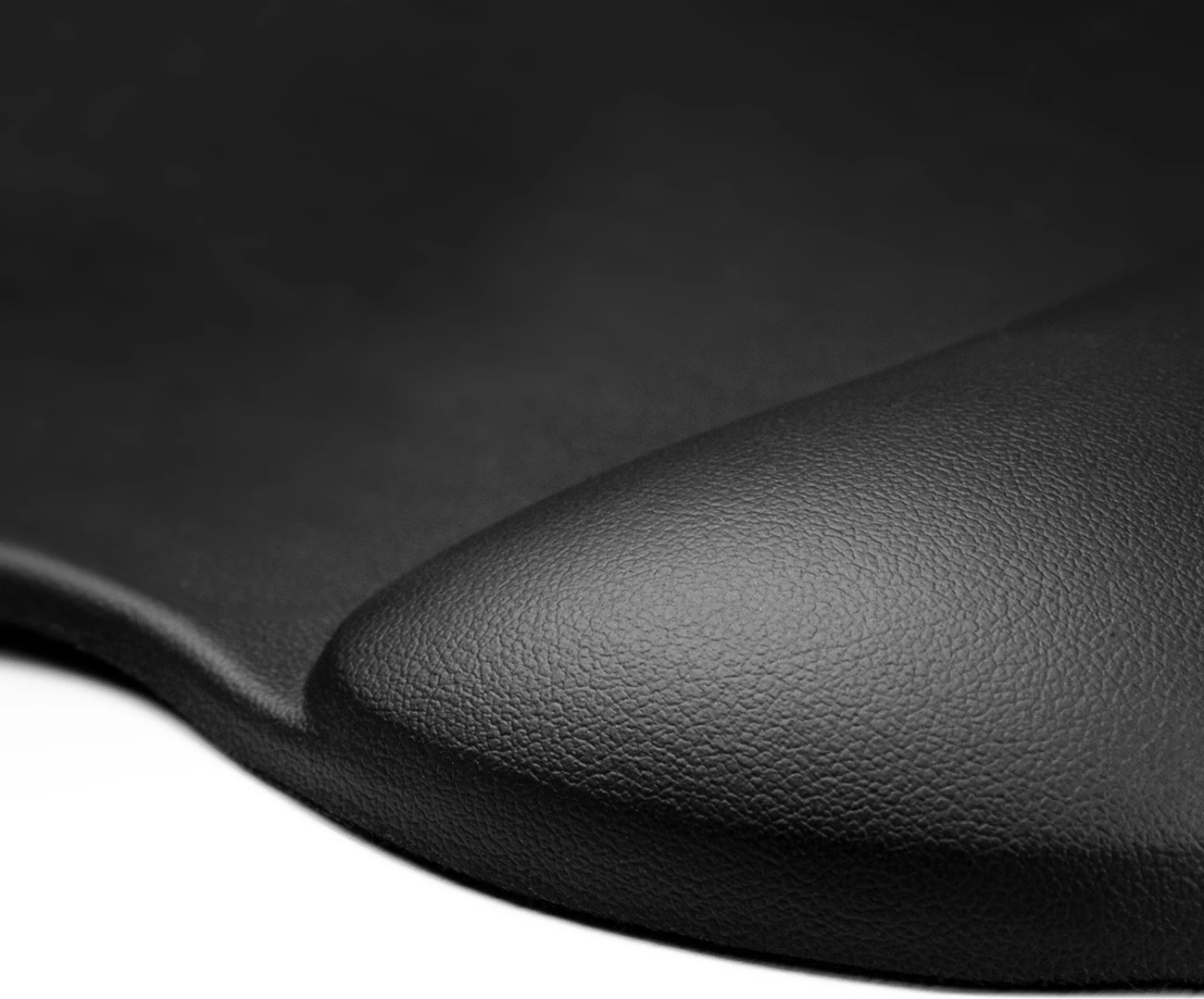 Ergonomska podloga za miško z oporo za zapestje, ekološko usnje, črna, Wozinsky