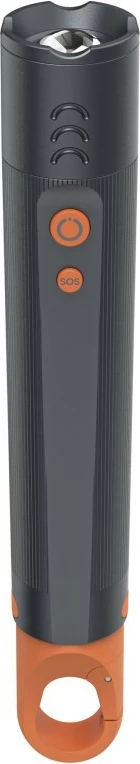 Ročna LED svetilka Hama FLX600, 600 lm, domet ~250 m, IP44, nastavljiv fokus, 4 načini, SOS, na baterije AAA, črna