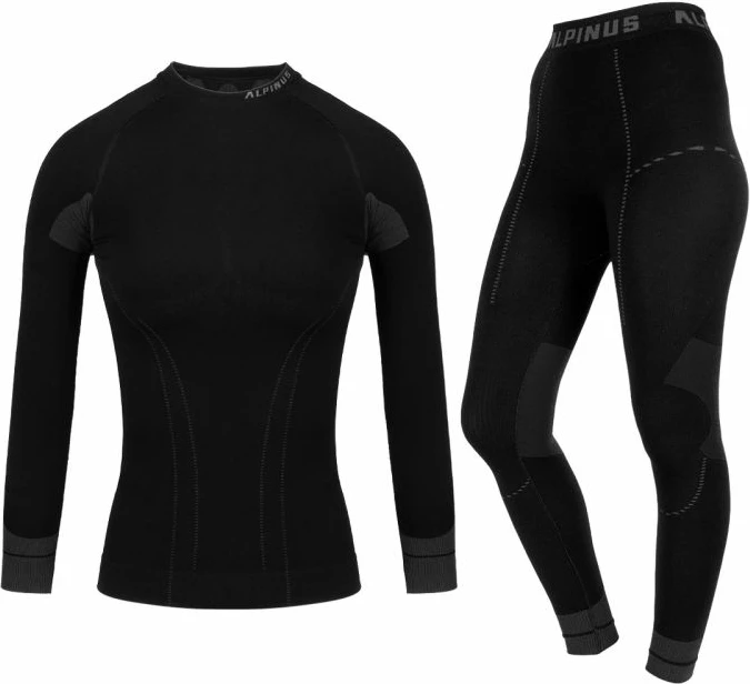 Termoaktivni komplet za ženske Alpinus, črn