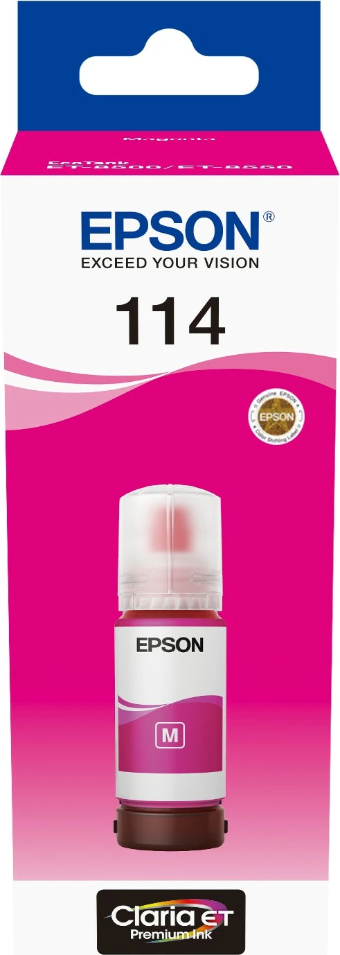 Toner EcoTank 114, Standardna zmogljivost, magenta, 70 ml - Epson