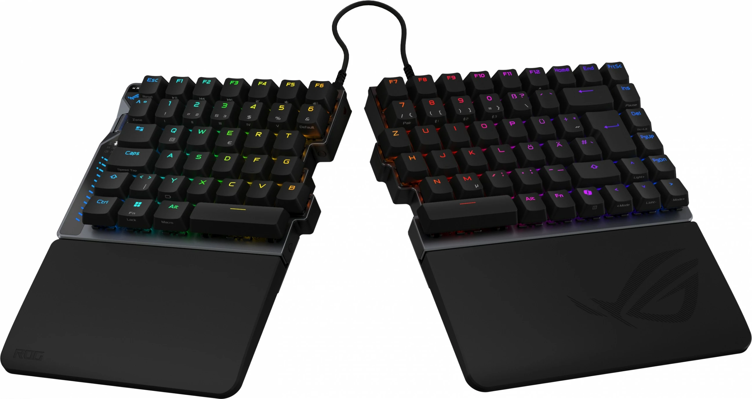 Mehanična tipkovnica ASUS ROG Falcata, RGB, DE razpored, črna