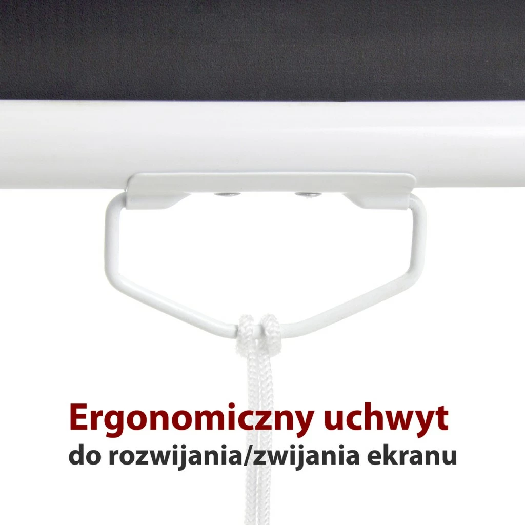 Projekcijski zaslon ART ER M96 1:1, 96", 244x244 cm, ročni, bel