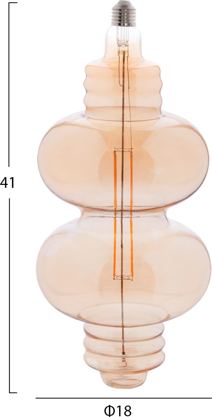 LED žarnica z nitko 8W E27 3000K zlata barva zatemnljiva FH4053.02